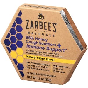 Zarbee's Naturals 96% Honey Cough Soothers + Immune Support for $5.99 via Sub & Save