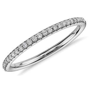 Blue Nile 1/10-TCW Diamond Petite Micropave Ring for $632 Blue Nile 1/10-TCW Diamond Petite Micropave Ring for $632