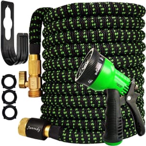 Junredy 75-Foot Expandable Garden Hose Kit for $16 Junredy 75-Foot Expandable Garden Hose Kit for $16