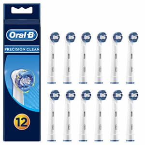 Oral-B PrecisionClean Electric Toothbrush Replacement Heads Powered by Braun - Pack of 12 for $40 Oral-B PrecisionClean Electric Toothbrush Replacement Heads Powered by Braun - Pack of 12 for $40