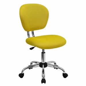 Flash Furniture Mid-Back Yellow Mesh Padded Swivel Task Office Chair with Chrome Base for $109