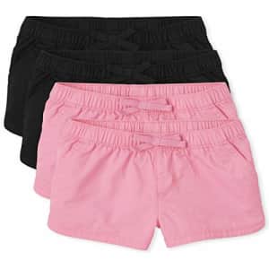 The Children's Place Toddler Girls Pull On Shorts 4-Pack, Bright Pink, 12-18 Months for $19
