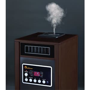 Dr Infrared Heater DR-998W, Dual Heating System, Walnut for $148