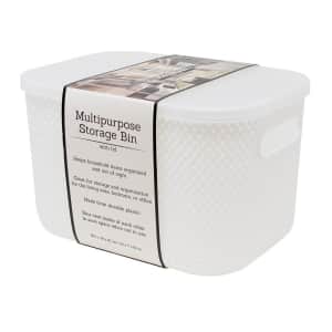 Heritage Medium Compact Textured Storage Bin for $6 Heritage Medium Compact Textured Storage Bin for $6