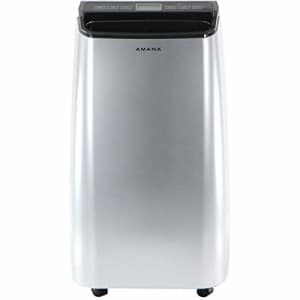 Amana AMAP101AW-2 Portable Air Conditioner with Remote Control in Silver Rooms up to 450-Sq. Ft, for $570