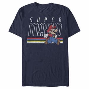 Nintendo Men's T-Shirt, Navy, Small for $10
