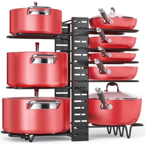 Mudeela Pan Organizer Rack for $23 Mudeela Pan Organizer Rack for $23