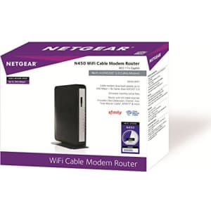 Netgear N450-100NAS N450 wireless gigabit router / DOCSIS 3.0 high speed cable modem for $95