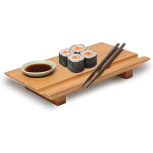 Joyce Chen Bamboo Sushi Board Set for $12