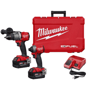 Milwaukee M18 18V Cordless Brushless Hammer Drill & Impact Driver Kit for $400 Milwaukee M18 18V Cordless Brushless Hammer Drill & Impact Driver Kit for $400