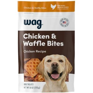 Wag Dog 6-oz. Chicken & Waffle Bites for $2.97 via Sub & Save Wag Dog 6-oz. Chicken & Waffle Bites for $2.97 via Sub & Save