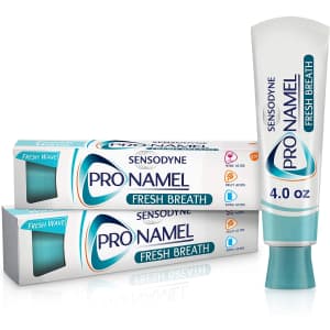 Sensodyne ProNamel 4-oz. Toothpaste 2-Pack for $6.78 via Sub & Save Sensodyne ProNamel 4-oz. Toothpaste 2-Pack for $6.78 via Sub & Save