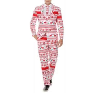 Braveman Men's Classic-Fit Christmas Suit with Tie for $35 Braveman Men's Classic-Fit Christmas Suit with Tie for $35