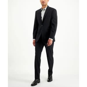 Calvin Klein Men's Slim Fit 2-Piece Wool Suit for $95 Calvin Klein Men's Slim Fit 2-Piece Wool Suit for $95