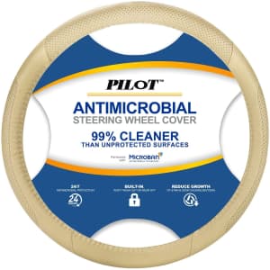 Pilot Microban Antimicrobial Steering Wheel Cover for $20