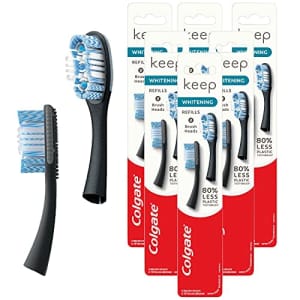 Colgate Keep Manual Toothbrush Whitening Refills, Black, 6 Count, 2 Pack for $36 Colgate Keep Manual Toothbrush Whitening Refills, Black, 6 Count, 2 Pack for $36