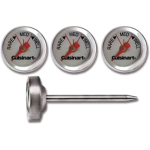 Cuisinart Outdoor Grilling Steak Thermometer 4-Pack for $7