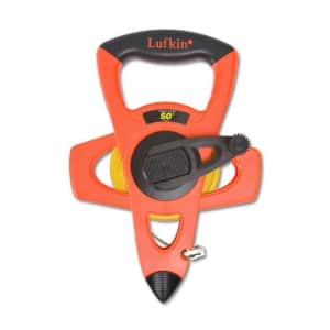 Crescent Lufkin 1/2" x 50' Hi-Viz Orange Engineer's Fiberglass Tape Measure - FE050D for $13