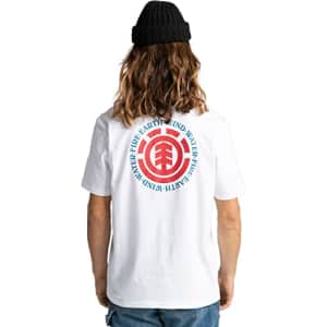 Element Men's Seal Short Sleeve Tee Shirt, Optic White, XX-Large for $16