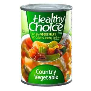 Healthy Choice 15-oz. Country Vegetable Soup Cans 12-Pack for $23 via Sub & Save Healthy Choice 15-oz. Country Vegetable Soup Cans 12-Pack for $23 via Sub & Save
