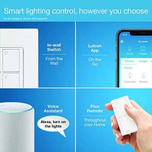 Lutron Caseta Smart Home Switch, Works with Alexa, Apple HomeKit, Google Assistant | 6-Amp, for for $60 Lutron Caseta Smart Home Switch, Works with Alexa, Apple HomeKit, Google Assistant | 6-Amp, for for $60