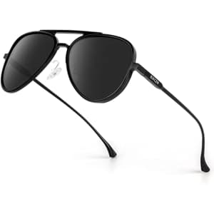 Bircenpro Aviator Polarized Sunglasses for $10