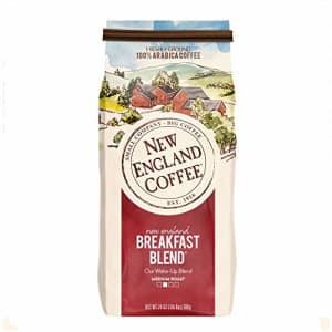 New England Coffee New England Breakfast Blend Medium Roast Ground Coffee 24 oz. Bag for $10