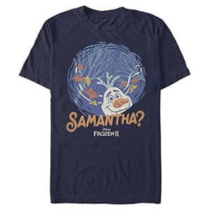 Disney Men's Frozen 2 Smantha T-Shirt, Navy Blue, XX-Large for $14