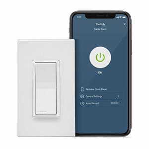 Leviton D215S-1BW Decora Smart Wi-Fi, No Hub Required (2nd Gen) 15A Light Switch for $65