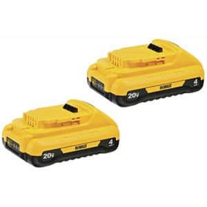 DEWALT 20V MAX* Batteries, Compact, 4.0-Ah, 2-Pack (DCB240-2) for $126 DEWALT 20V MAX* Batteries, Compact, 4.0-Ah, 2-Pack (DCB240-2) for $126