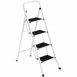 Best Choice Products 4-Step Portable Folding Heavy-Duty Steel Ladder w/ Hand Rail, Wide Platform for $65