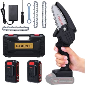 Famicci 4" Handheld Chainsaw for $45 Famicci 4" Handheld Chainsaw for $45