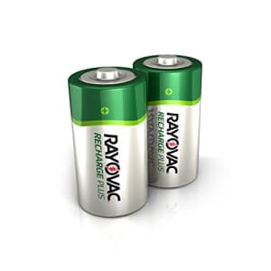 Rayovac Rechargeable C Batteries, High Capacity Rechargeable Plus C Battery, 2 Count (Pack of 1) for $28