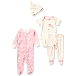 Gerber Baby Girls' 4-Piece Organic Bundled Gift Set for $9 Gerber Baby Girls' 4-Piece Organic Bundled Gift Set for $9