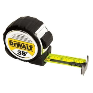 DEWALT DWHT33976L 35 foot Tape Measure, 1-1/4 Inch Blade for $45