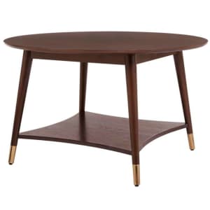 StyleWell Ramsey 32" Round Coffee Table w/ Brass Leg Caps for $86 StyleWell Ramsey 32" Round Coffee Table w/ Brass Leg Caps for $86