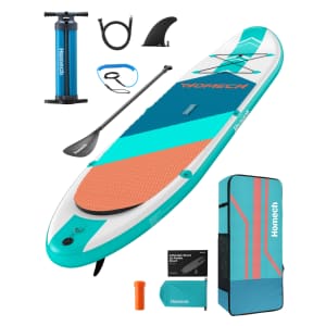 Homech Inflatable Stand Up Paddle Board for $205