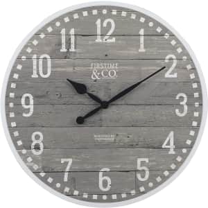 FirsTime & Co. 20" Arlo Gray Wall Clock for $9