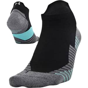 Under Armour Unisex Run 1-Pair No Show Tab Socks for $9