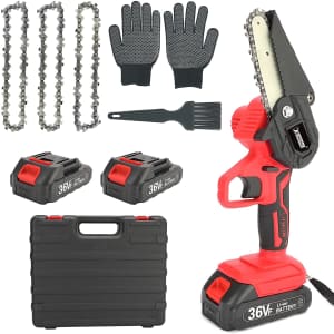 Xording 4" Electric Mini Chainsaw for $45 Xording 4" Electric Mini Chainsaw for $45