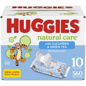 Huggies Natural Care Refreshing Baby Wipes 560-Count for $11 via Sub & Save
