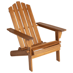White River Home Natural Stain Foldable Adirondack Chair for $50