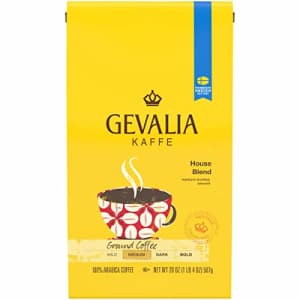 Gevalia House Blend Ground Coffee (20oz Bag) for $32 Gevalia House Blend Ground Coffee (20oz Bag) for $32