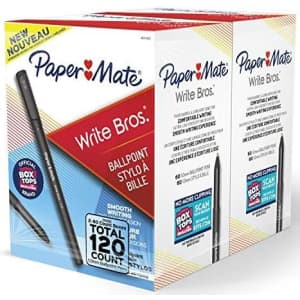 Paper Mate Write Bros. Ballpoint Pens 120-Count for $9