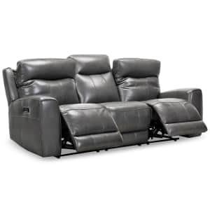 Bitola 86" Top Grain Leather Dual Power Reclining Sofa for $1,169 Bitola 86" Top Grain Leather Dual Power Reclining Sofa for $1,169