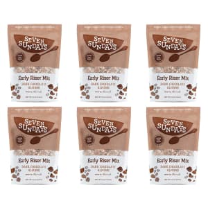 Early Riser Dark Chocolate Almond Muesli Cereal 12-oz. Bag 6-Pack for $22 Early Riser Dark Chocolate Almond Muesli Cereal 12-oz. Bag 6-Pack for $22