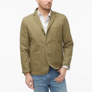 J.Crew Factory Men's Cotton Chore Blazer for $29 J.Crew Factory Men's Cotton Chore Blazer for $29