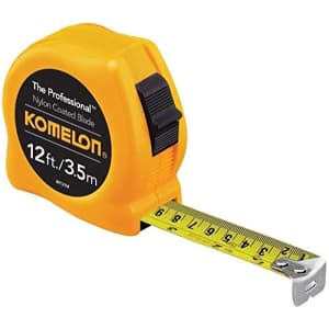 Komelon 4912IM 2 Pack 12ft. The Professional Tape Measure, Yellow for $11 Komelon 4912IM 2 Pack 12ft. The Professional Tape Measure, Yellow for $11