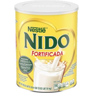 Nestle Nido Fortificada Dry Milk 56.4-oz. Canister for $12 via Sub & Save Nestle Nido Fortificada Dry Milk 56.4-oz. Canister for $12 via Sub & Save