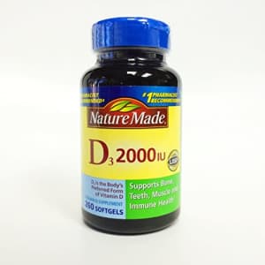 Nature Made D3 2000 IU, 260 Softgels for $13